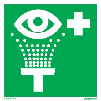 Szemmosó jelölő matrica, piktogram, ISO 7010