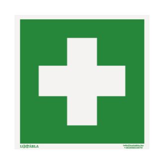 Elsősegély jelölő tábla, piktogram, ISO 7010