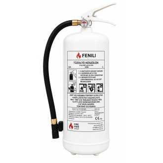   FENILI 6 kg-os FEHÉR ABC porral oltó, poroltó tűzoltó készülék 43A 233B C ,függesztővel