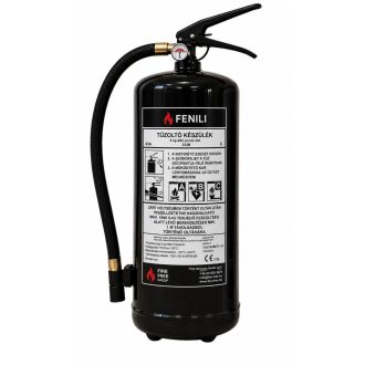   FENILI 6 kg-os FEKETE ABC porral oltó, poroltó tűzoltó készülék 43A 233B C ,függesztővel