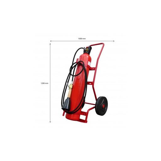 FENILI 20 kg- os szállítható Szén-dioxiddal oltó tűzoltó készülék