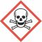 Mérgező, nagyon mérgező anyag jelölő matrica, piktogram