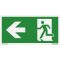 Menekülési útvonal balra, 10 x 20 cm, matrica, piktogram, ISO 7010