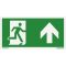 Menekülési útvonal fel, 10 x 20 cm, matrica, piktogram, ISO 7010