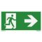 Menekülési útvonal jobbra, 10 x 20 cm, matrica, piktogram, ISO 7010