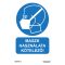 Maszk használata kötelező! matrica, piktogram + felirat, ISO 7010