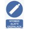 Nyomás alatti gázpalack jelölő matrica, piktogram + felirat, ISO 7010