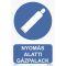 Nyomás alatti gázpalack jelölő tábla, piktogram + felirat, ISO 7010