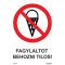 Fagylaltot behozni tilos! matrica, piktogram, ISO 7010