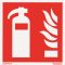 Tűzoltó készülék jelölő matrica, piktogram, ISO 7010