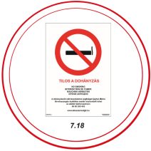 Dohányzással kapcsolatos táblák, matricák