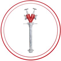 Állványcsövek föld alatti tűzcsapokhoz