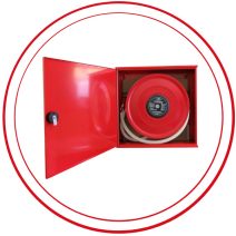 D-25 alaktartó tömlő tűzcsapszekrények, szerelvénysekkel